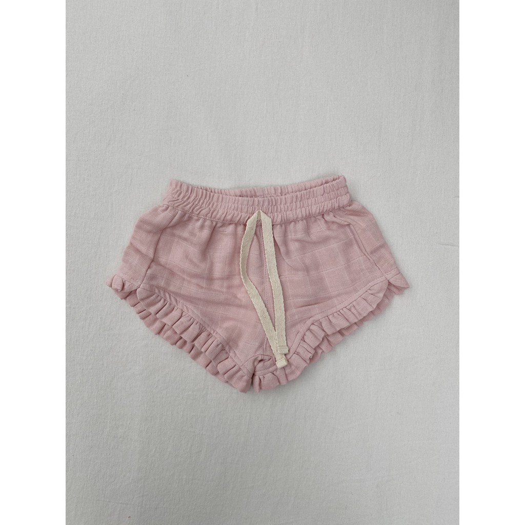 Muslin Frill Shorts Macro & Micro (Quần đùi bèo) Organic Cotton