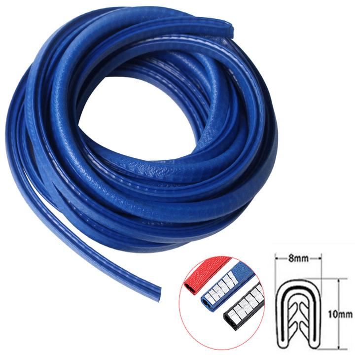 Rubber gasket, U-shaped door brace with steel core against impact, soundproof, high-end noise 5m long