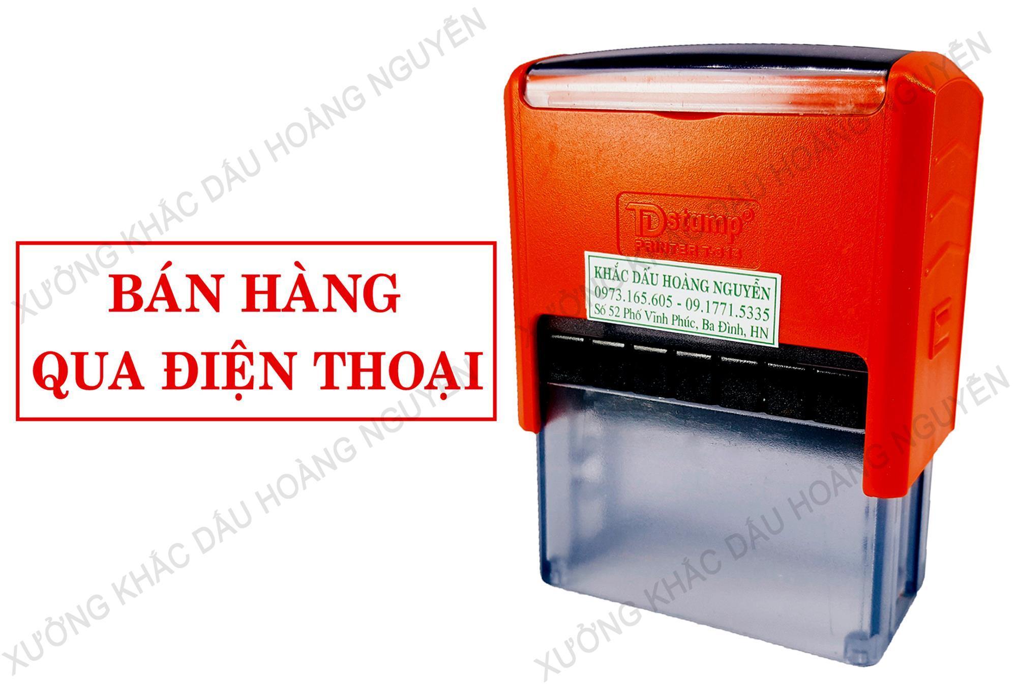 Con dấu Bán Hàng Qua Điện Thoại