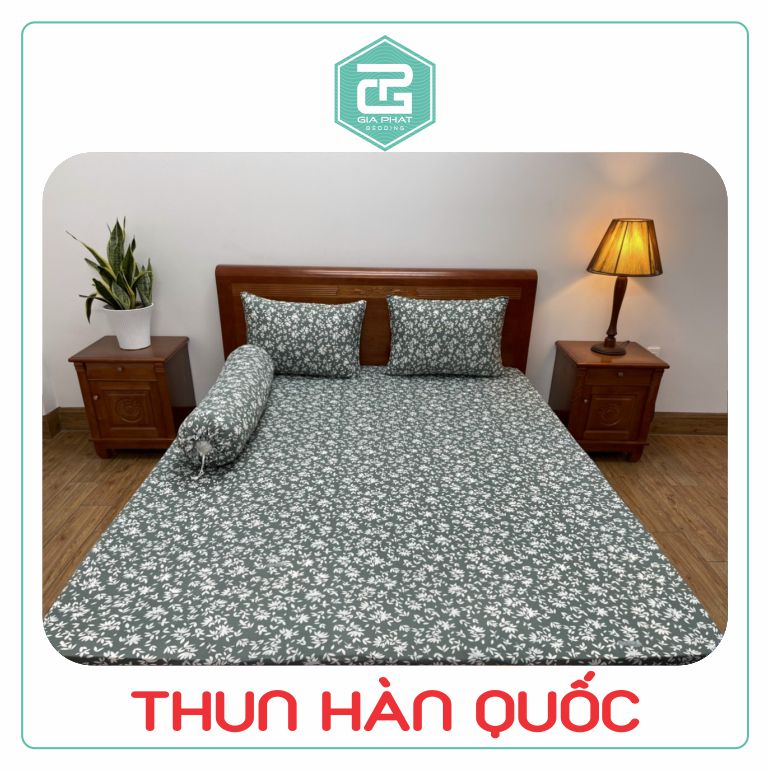 Korean Elastic Bed Sheet Set 4 Pieces (1 Sheet + 2 Pillowcases + 1 Body Pillowcase)