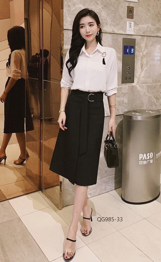 QG985 -CHÂN VÁY CÔNG SỞ THIẾT KẾ CAO CẤP