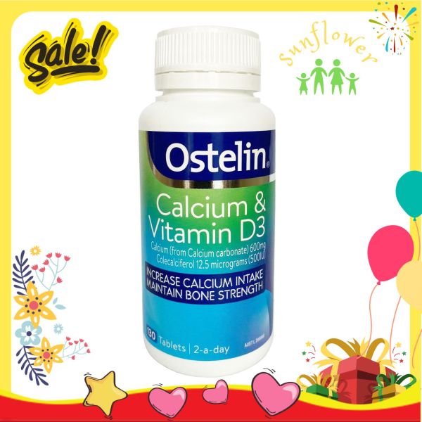 Ostelin Calcium & Vitamin D3 130 viên - Canxi cho bà bầu Úc - Shop Sunflower