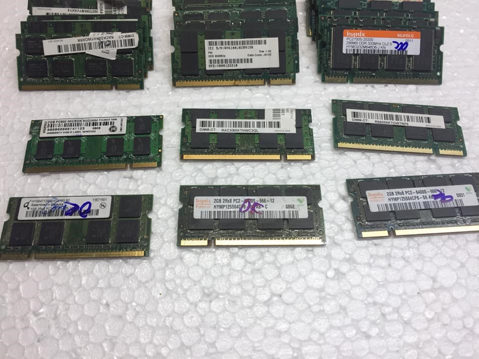 Ram 2 dùng cho Laptop DDR2 2G PC 667 800
