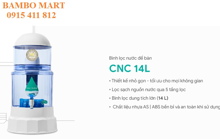BÌNH LỌC CNC 14 LÍT HÀN QUỐC