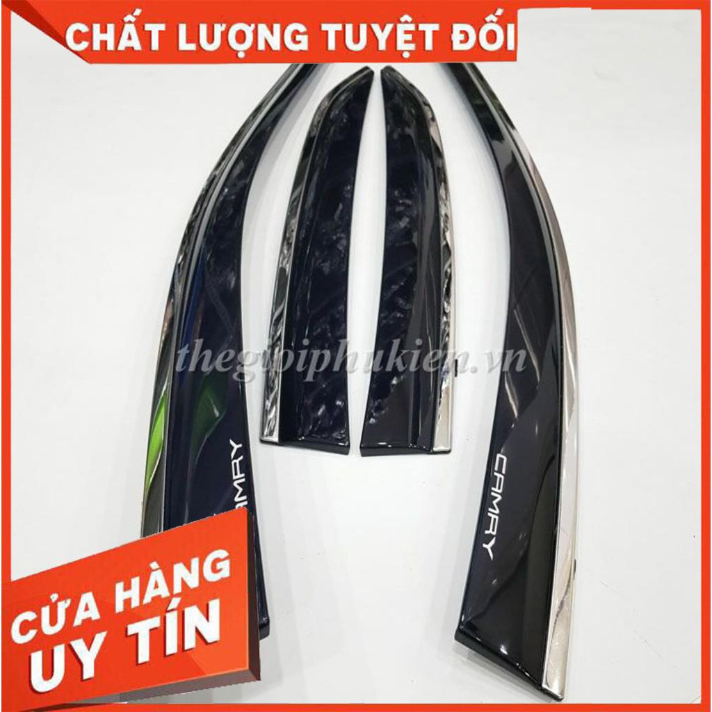 Vè che mưa toyota camry 2019-2020 chỉ mạ inox hàng cao cấp loại 1