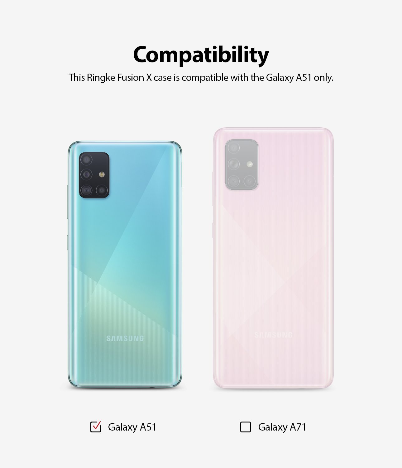 Ốp lưng Galaxy A51 Ringke Fusion X Hàn Quốc (Ringke Fusion X Case for Galaxy A51)