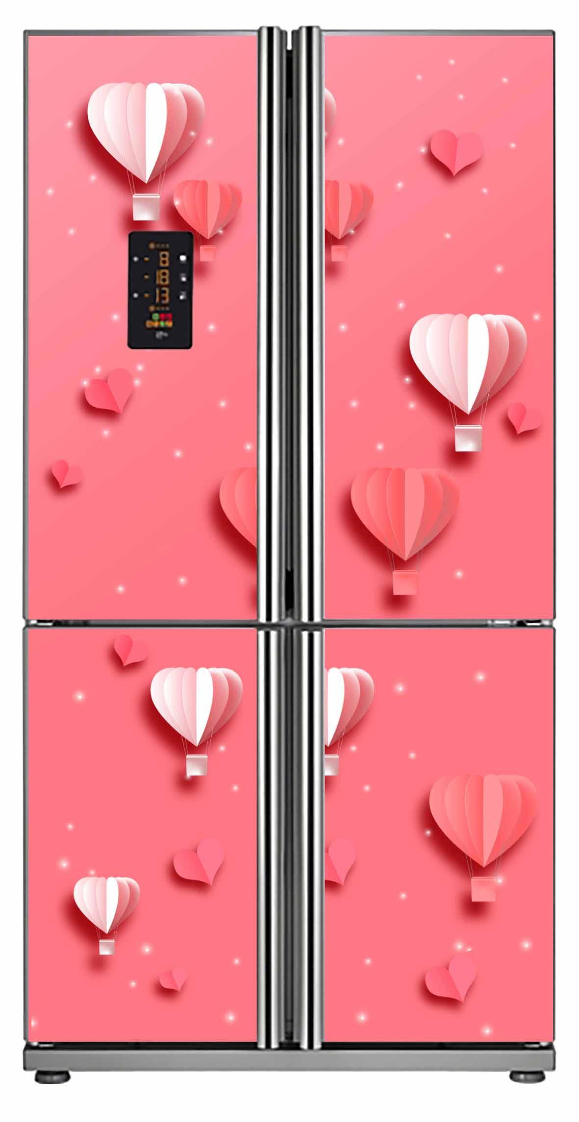 [HCM]Decal dán tủ lạnh 4 cánh