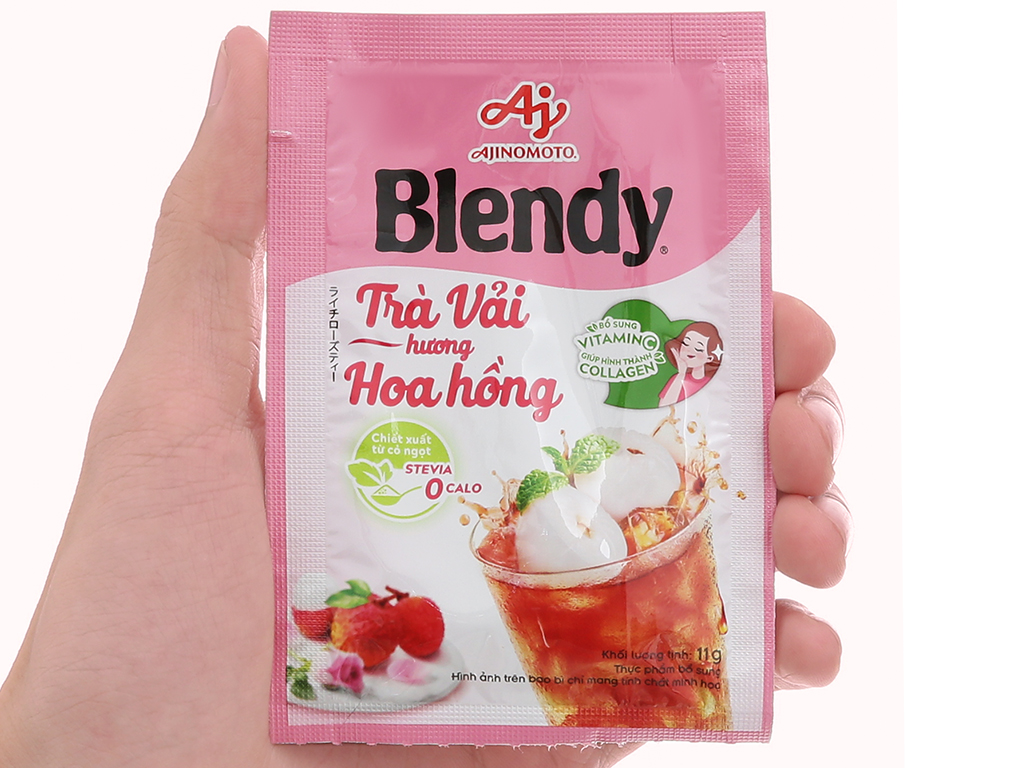 TRÀ VẢI HƯƠNG HOA HỒNG BLENDY HỘP 8 GÓI x 11 GR- 70779