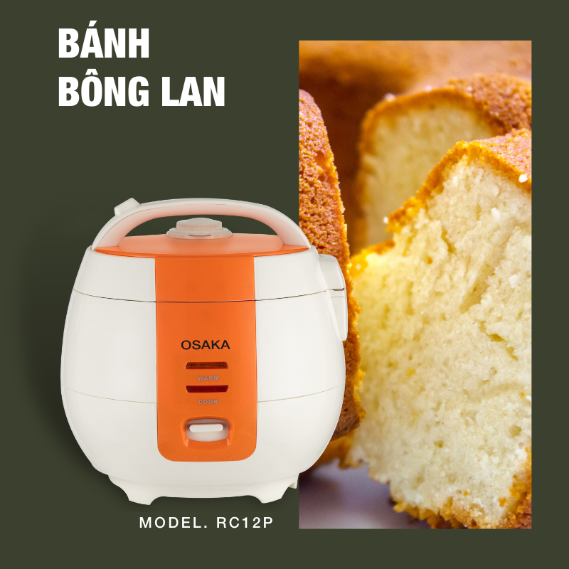 Nồi cơm điện cao cấp lòng "NIÊU" OSAKA RC-12P 1.2L