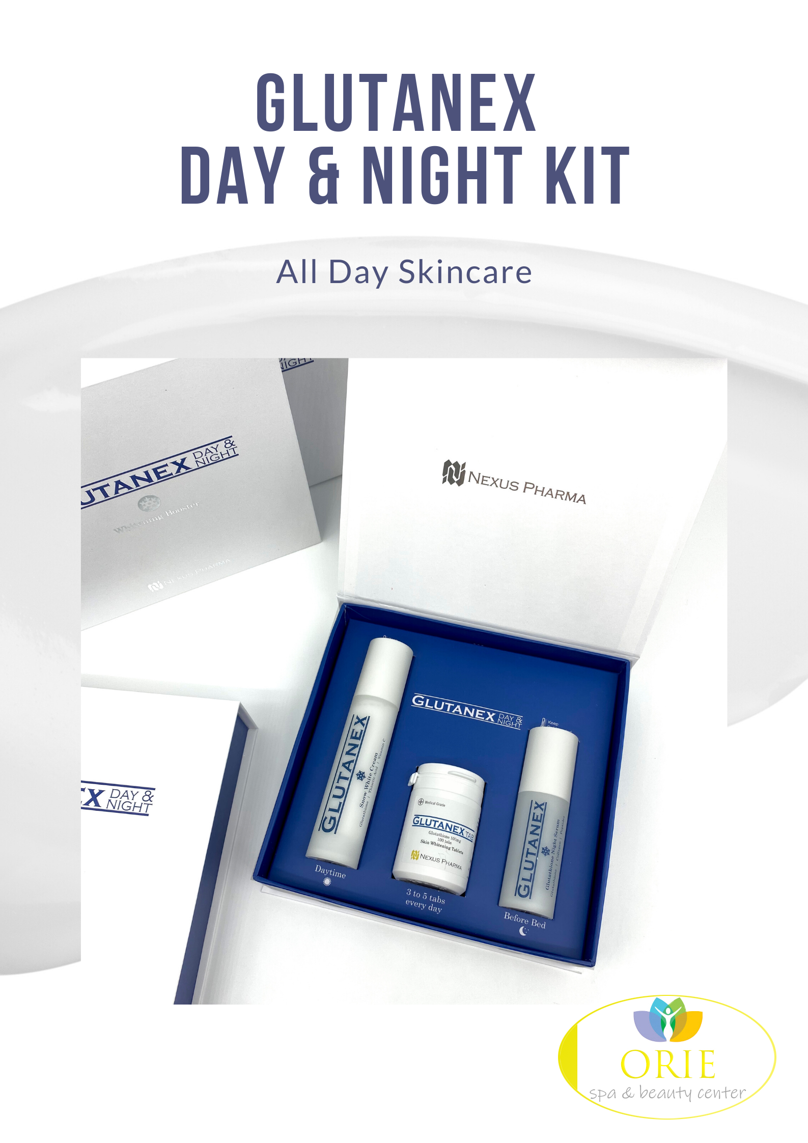 BỘ SẢN PHẨM TRẮNG DA GLUTANEX DAY & NIGHT KIT