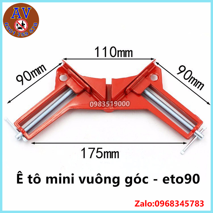 Bộ 4 ê tô vuông góc mini 90 độ