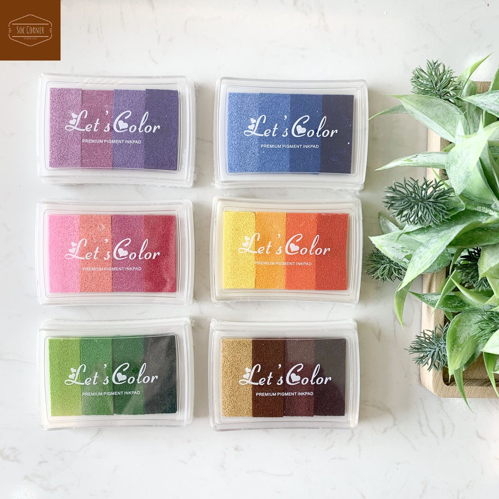 [HCM]Mực Inkpad 4 màu Lets Color