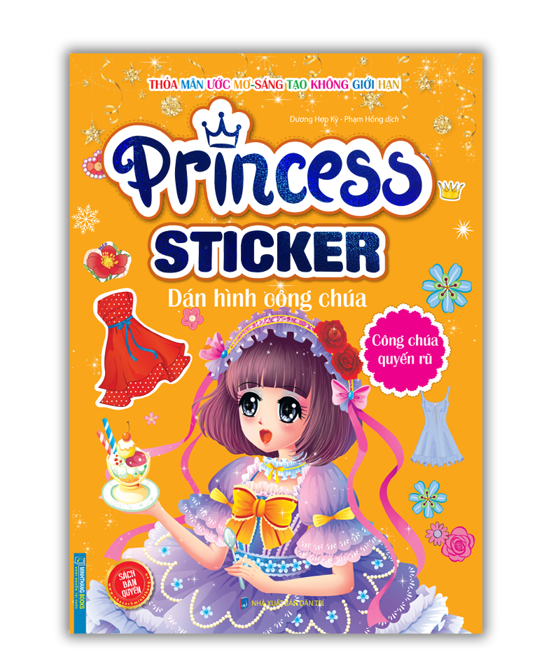 Princess sticker - Dán hình công chúa - Công chúa quyến rũ