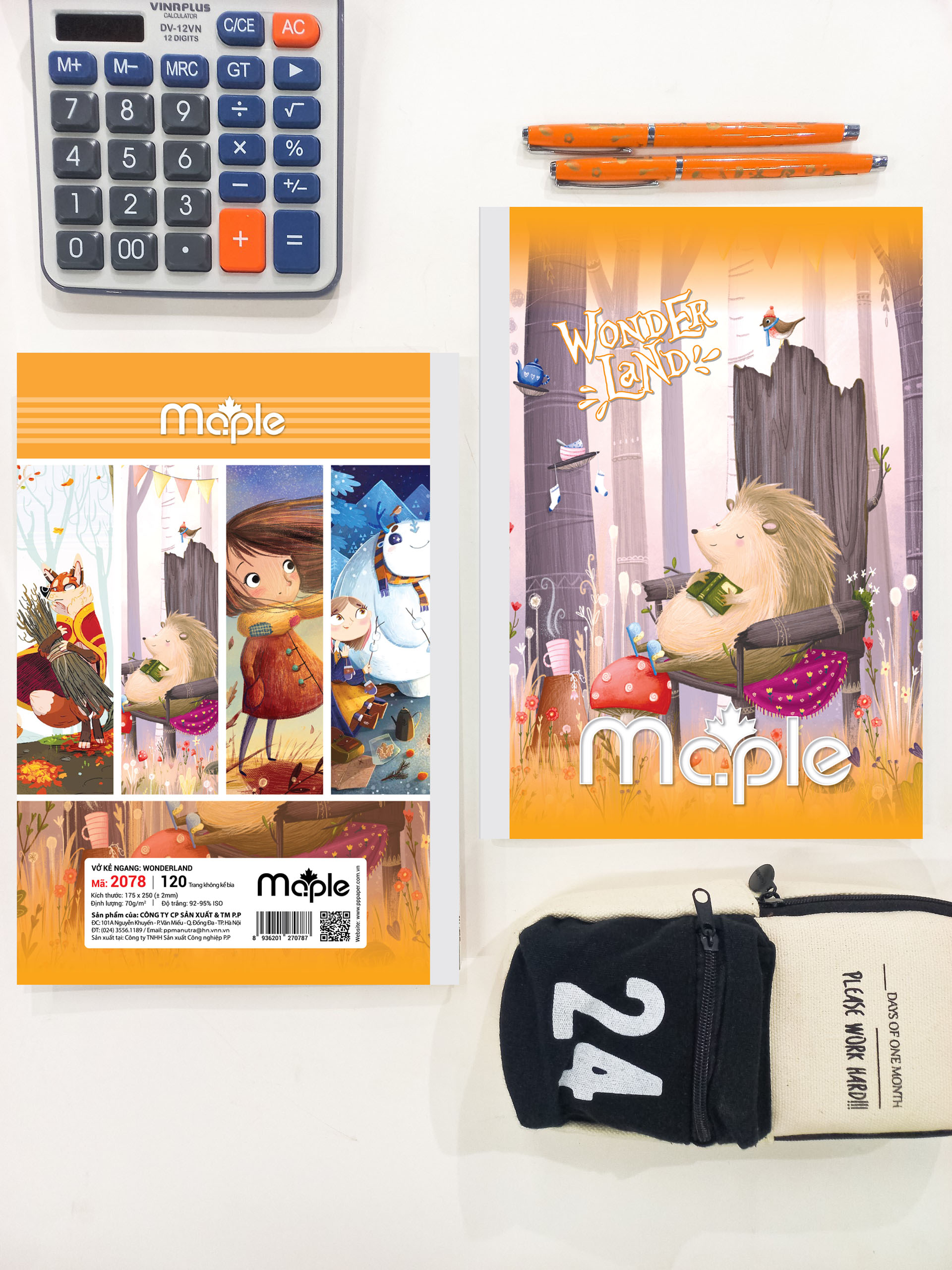 [MC.PLE] Vở Kẻ ngang B5 Mc.ple 120 trang WONDERLAND, định lượng 70gsm, độ trắng 92% ISO - Sổ tập vở chất lượng, bám mực tốt - MS2078