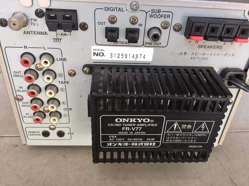 Cục dàn cao cấp onkyo FR-V77 Điện 100v