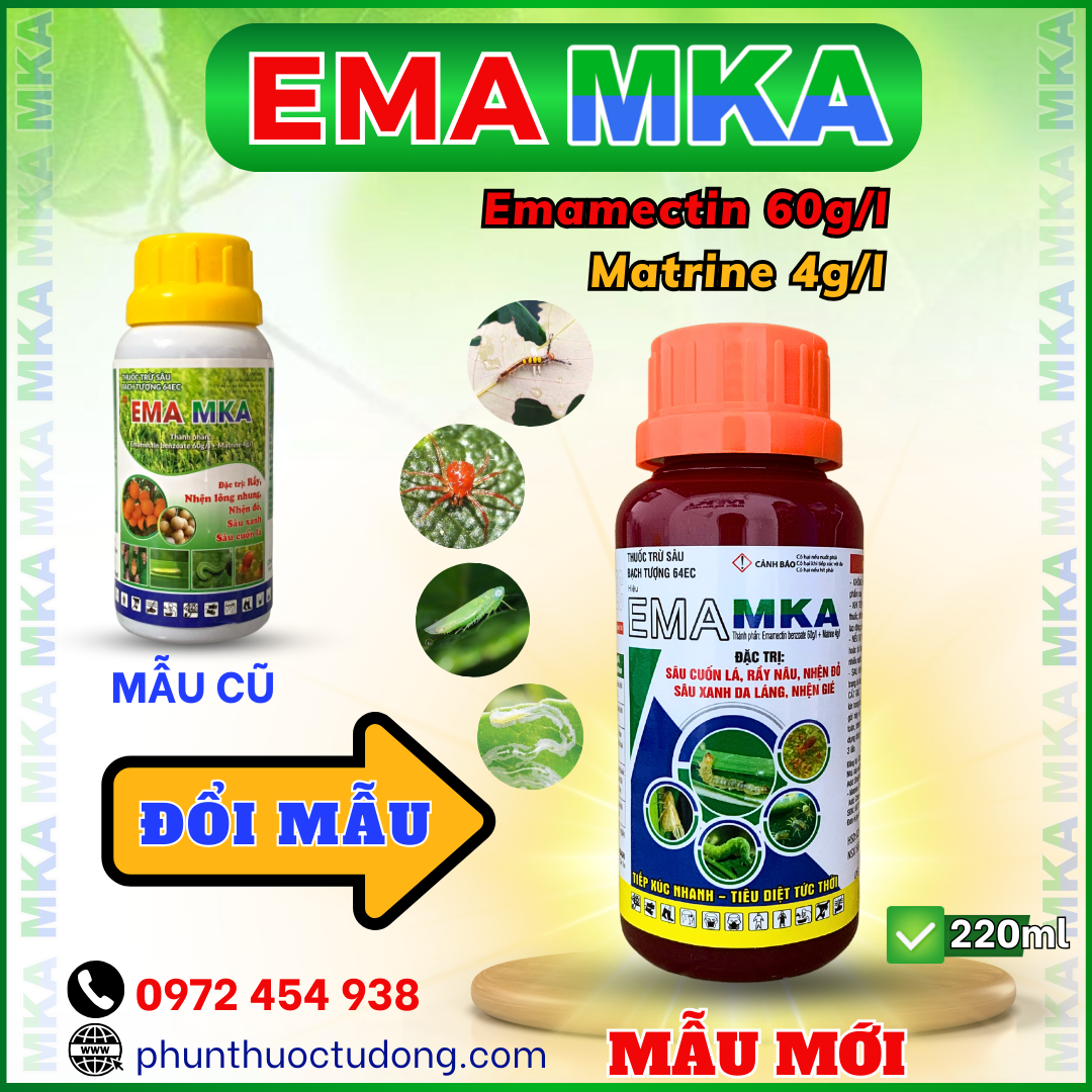 Mka Ema Mka Emamectin Ec Insecticide to Kill Spider Pests - 220ml