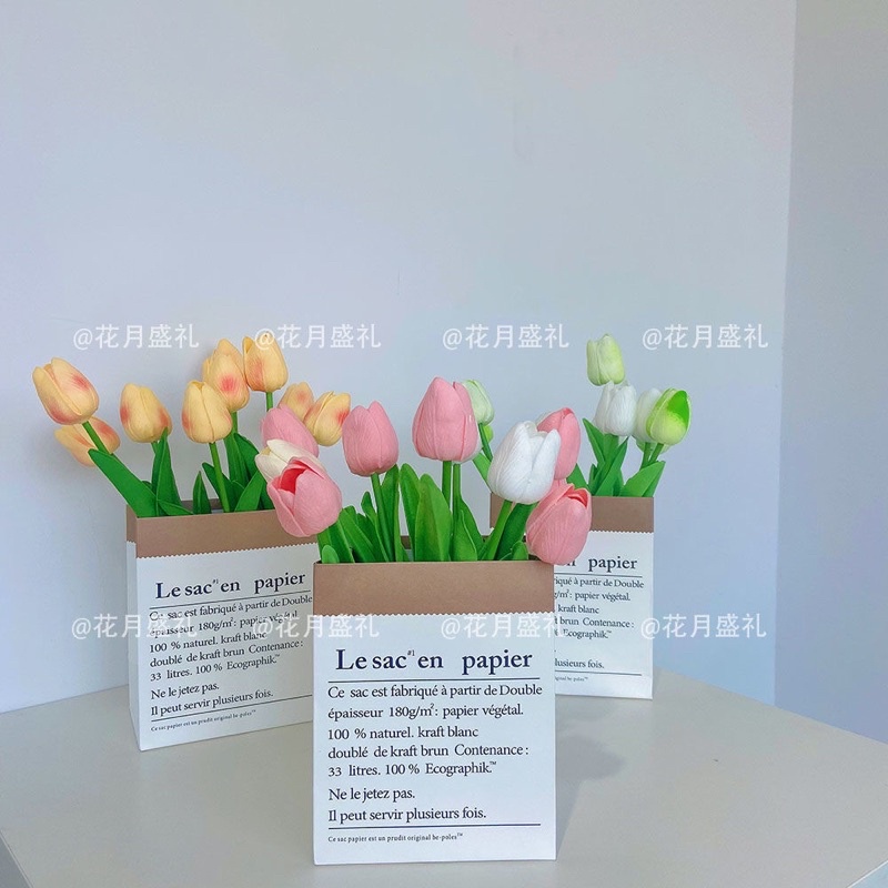 Hoa tulip giả decor trang trí homezdecor