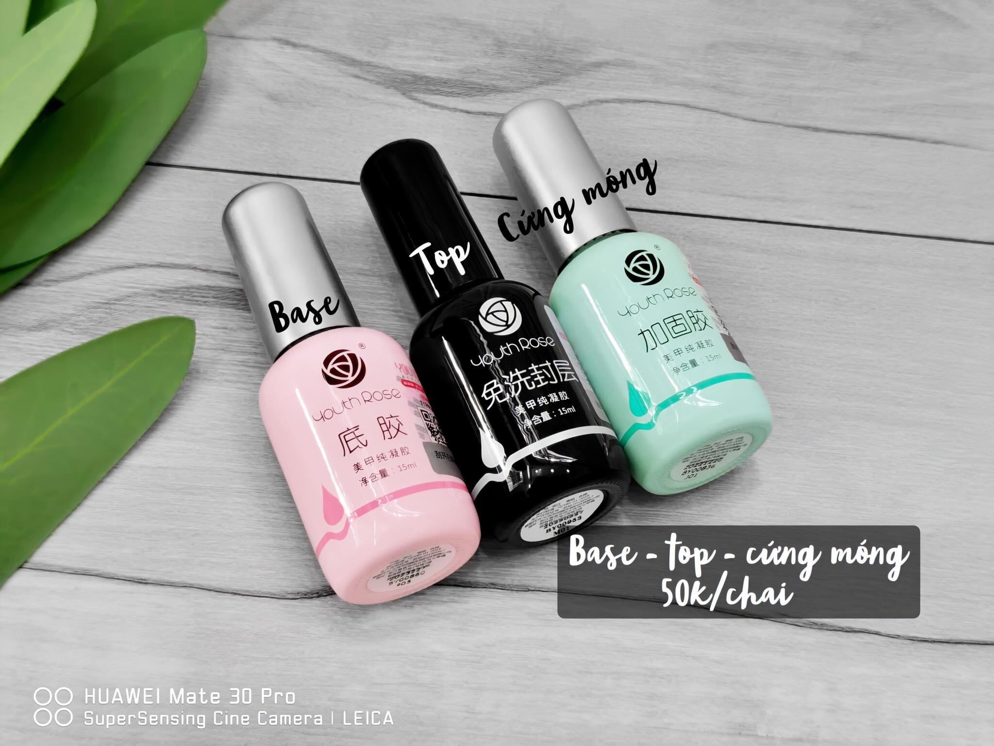 base top cứng móng hoa hồng