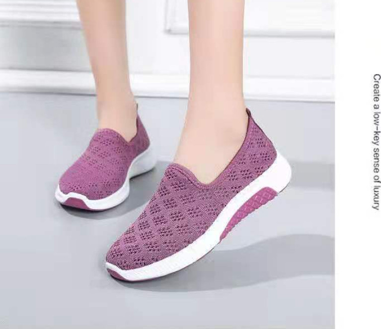Giày Lưới Nữ Đế Bằng Thoáng Khí Siêu Êm Chân QA830