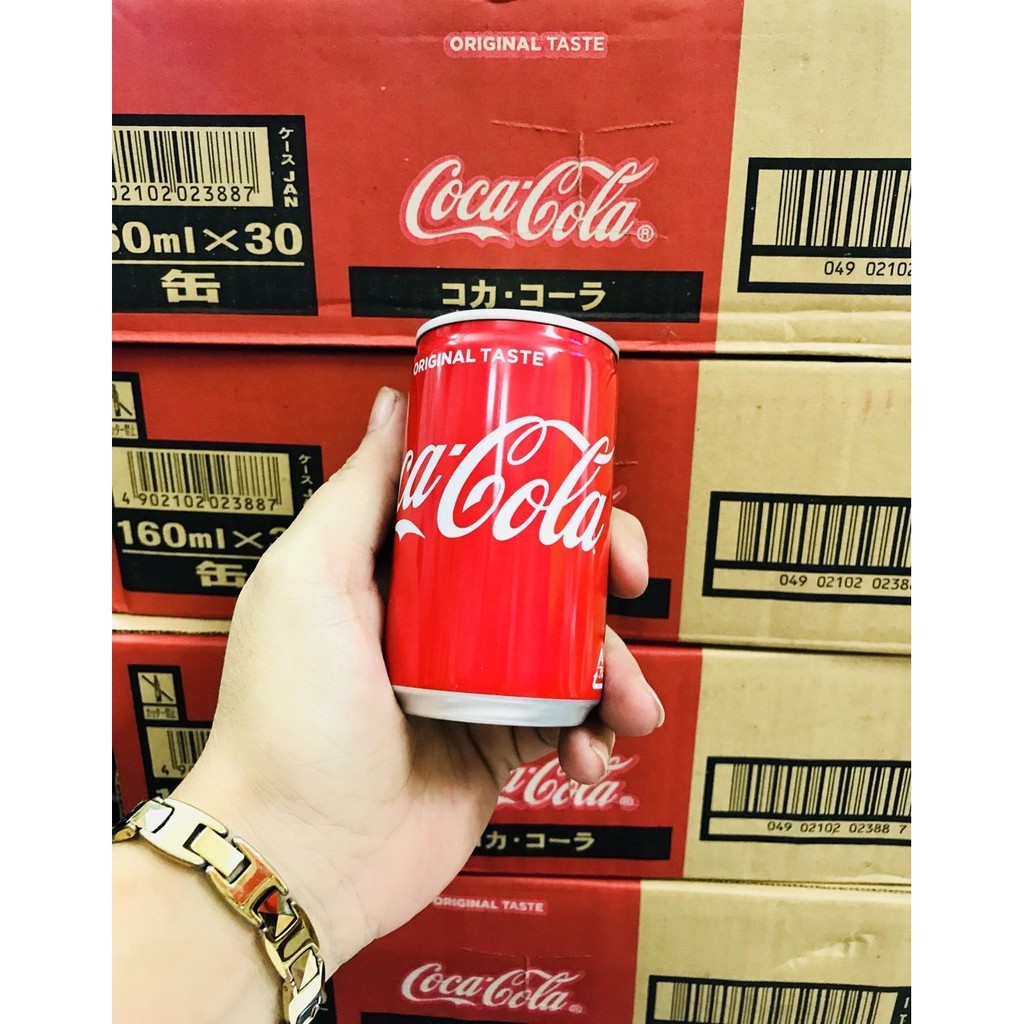[DATE XA] THÙNG 30 LON COCA COLA MINI NHẬT 160ML NHẬT BẢN