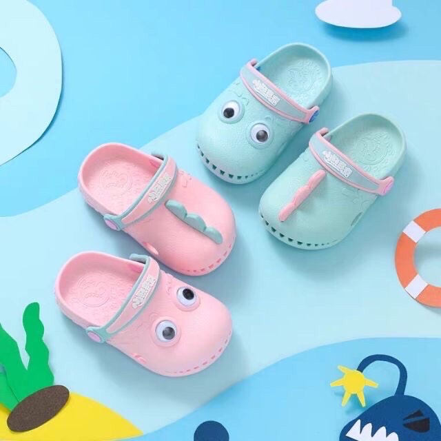 [Hoàn tiền 15%]SUN1-Dép sục tập đi hình cá sấu dễ thương siêu mềm êm chân cho bé - Hình thật