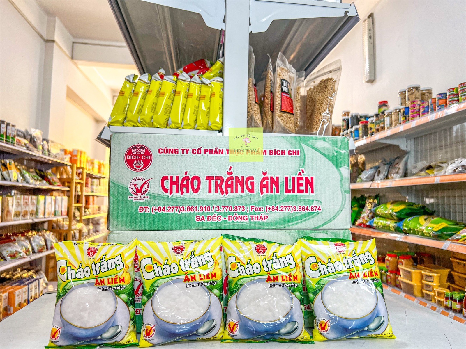 Cháo Trắng Bích Chi Ăn Liền Thùng 30 Gói