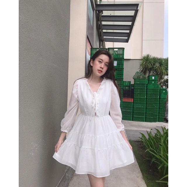 [3-5/8 Hoàn Tiền 25%]Đầm bèo 3 tầng xinh