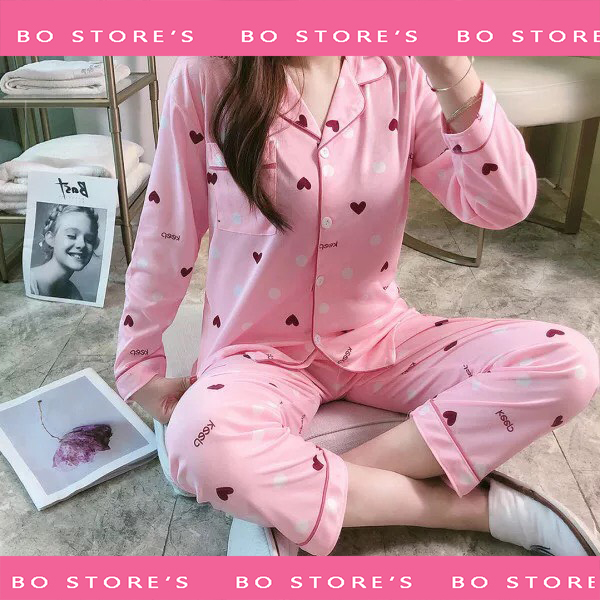 Bộ Đồ Ngủ Thu Đông Mặc Nhà Nhiều Màu Đủ Size