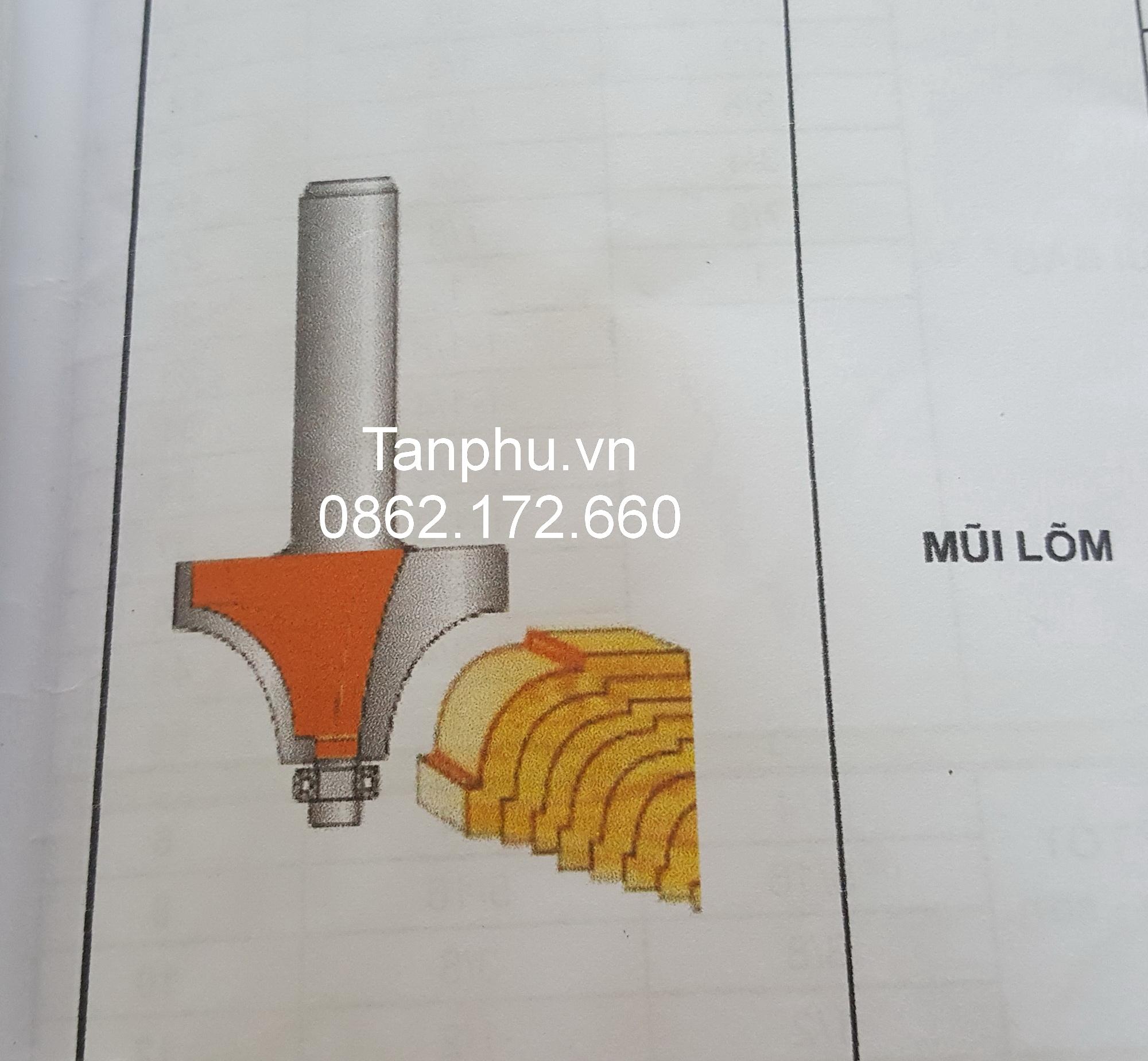 [HCM]MŨI PHAY LÕM R10 x 12MM