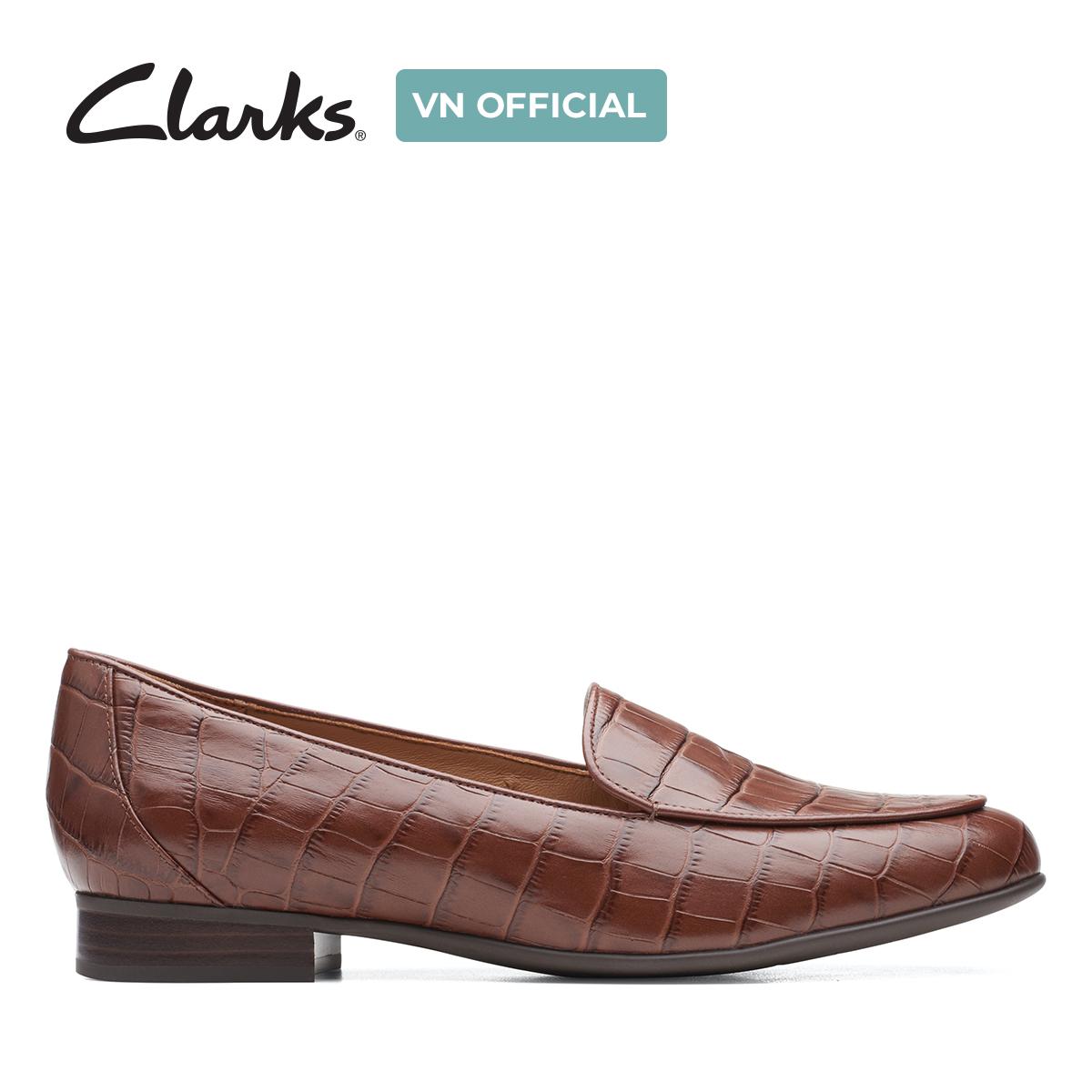 Giày lười da nữ clarks - un blush ease
