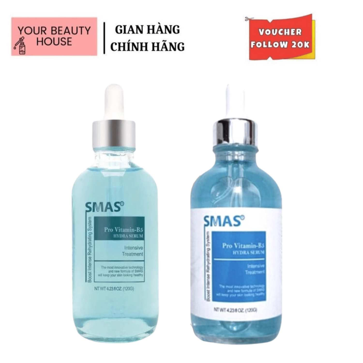[SMAS] Serum HA Plus siêu cấp ẩm & Pro Vitamin B5 phục hồi da