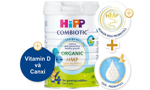 Sữa bột HiPP Organic Combiotic số 4 - 800g (từ 3 tuổi trở lên)