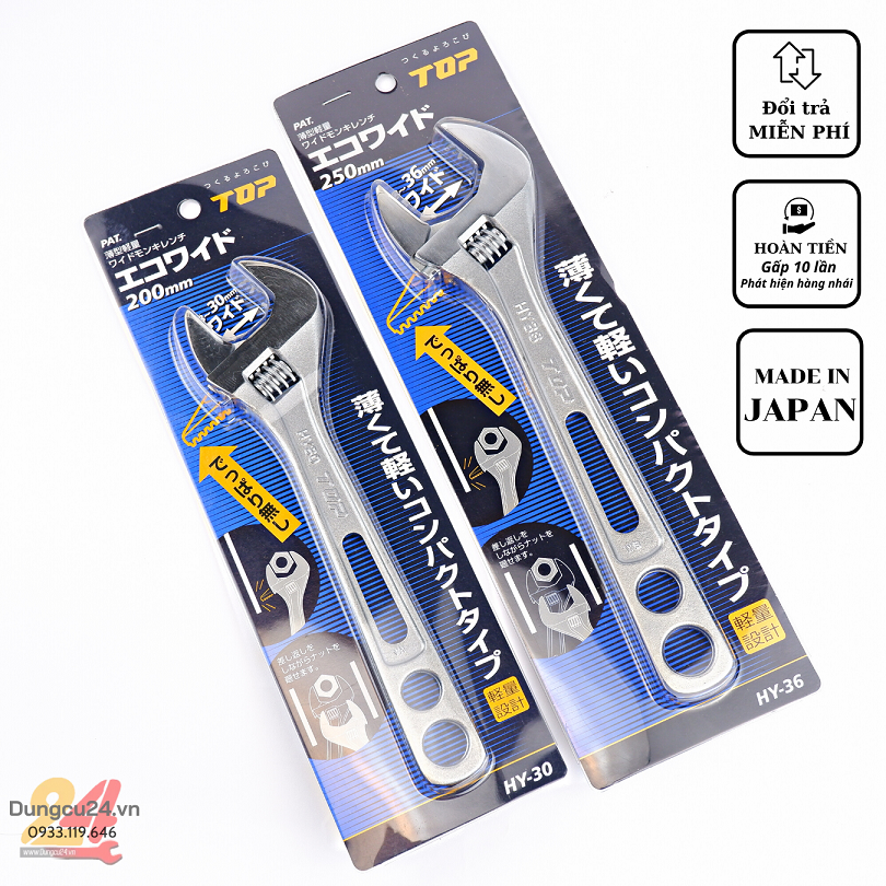Mỏ lết Nhật TOP HY-30 và HY-36 [made in Japan]
