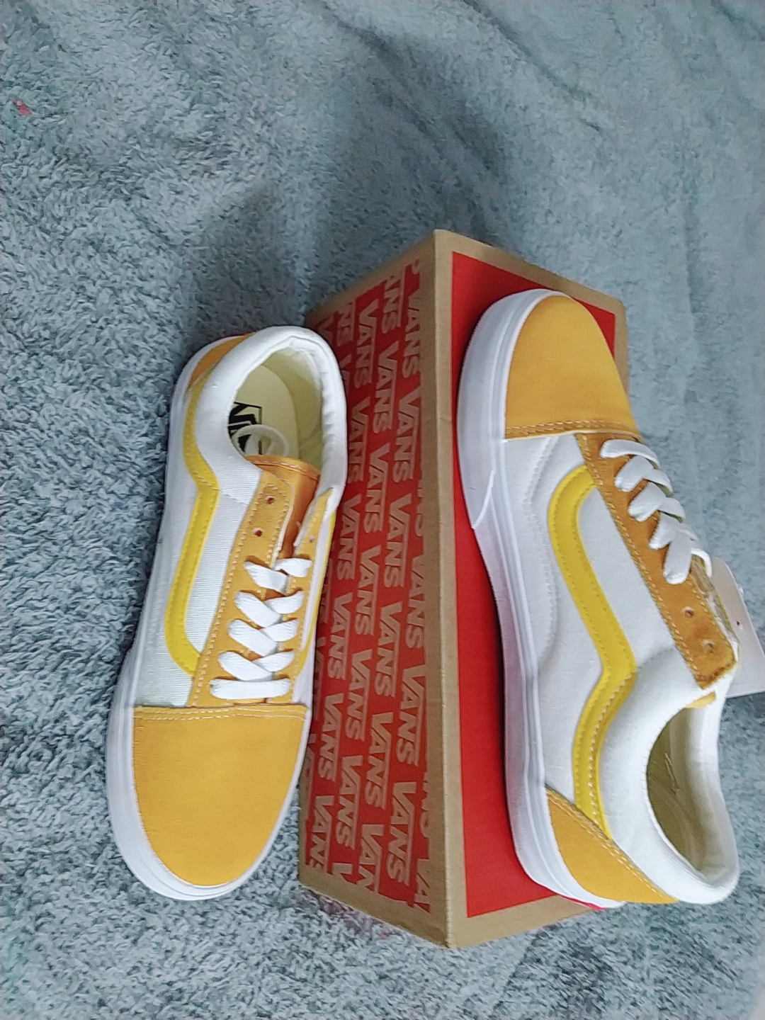 GIÀY VANS STYLE 36 RETRO SPORT TRẮNG VÀNG [Ảnh Thật - Full Box]
