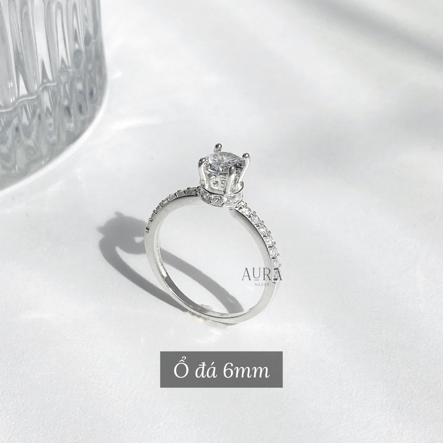 Nhẫn bạc 925 nhẫn nữ Javius by Aura Silver-N04