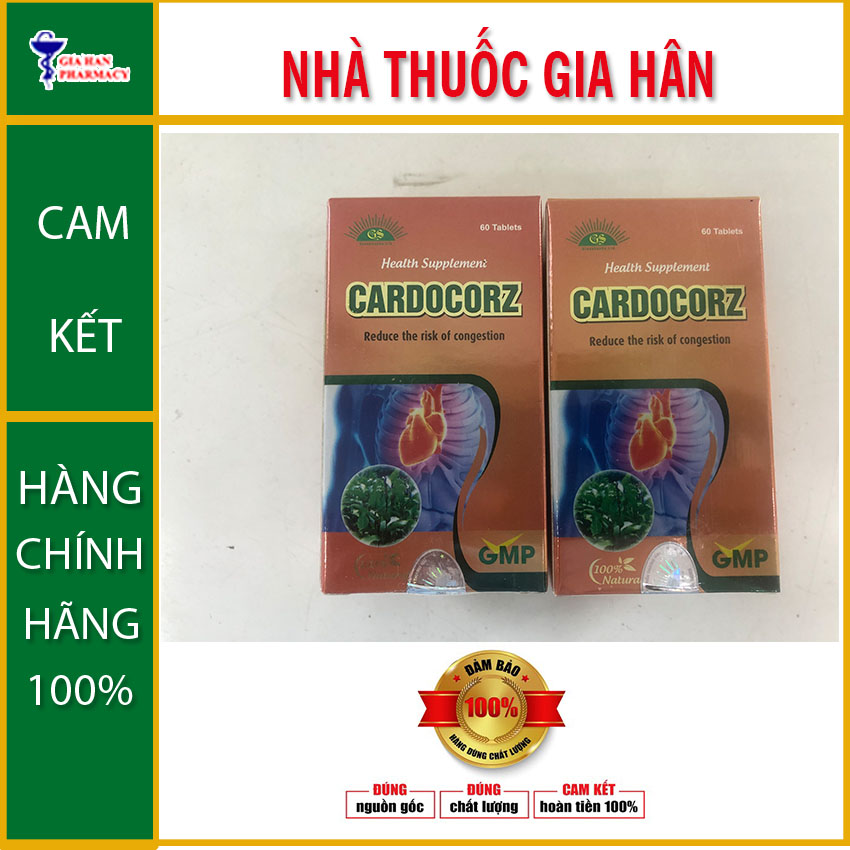 CARDOCORZ- Phòng và hỗ trợ bệnh đau thắt ngực do thiếu máu cơ tim