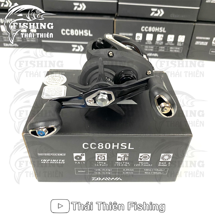 Máy câu ngang daiwa cc80 hsl 7.5:1