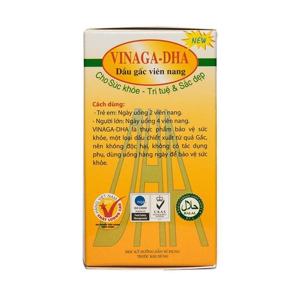 Dầu gấc Vinaga DHA - Sáng mắt, Đẹp da