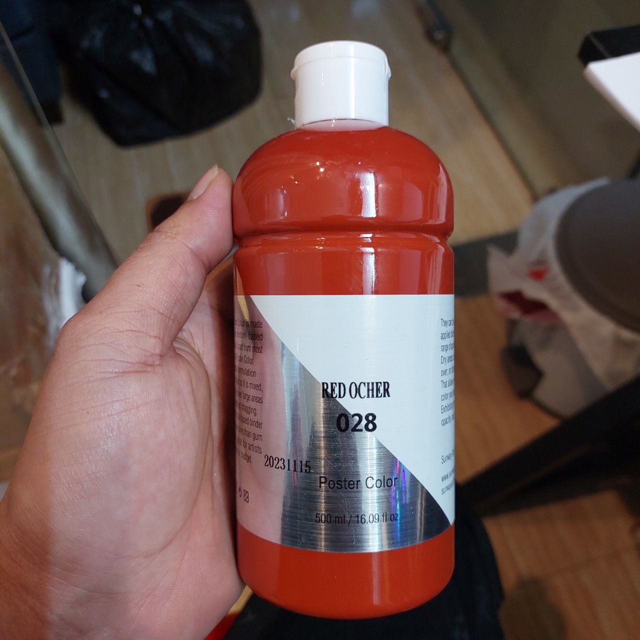 Màu poster , gouache , màu bột sunway 500ml - tô tượng pha sẵn