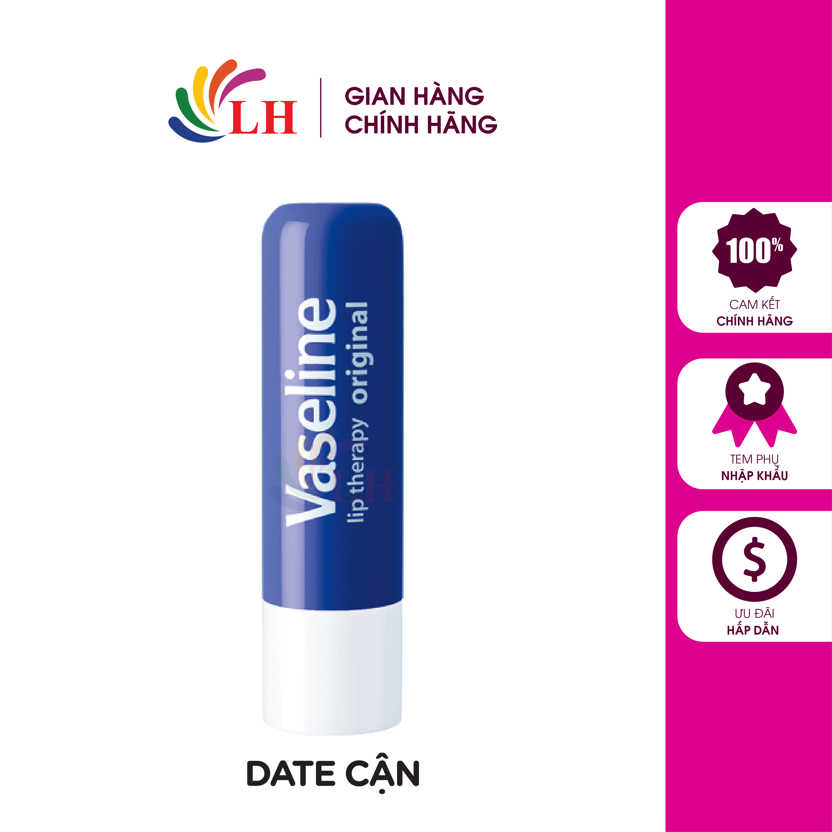 Son dưỡng môi Vaseline Lip Therapy giúp dưỡng ẩm môi