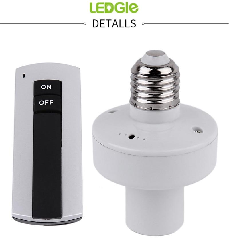 Đui đèn E27 điều khiển từ xa bằng sóng RF