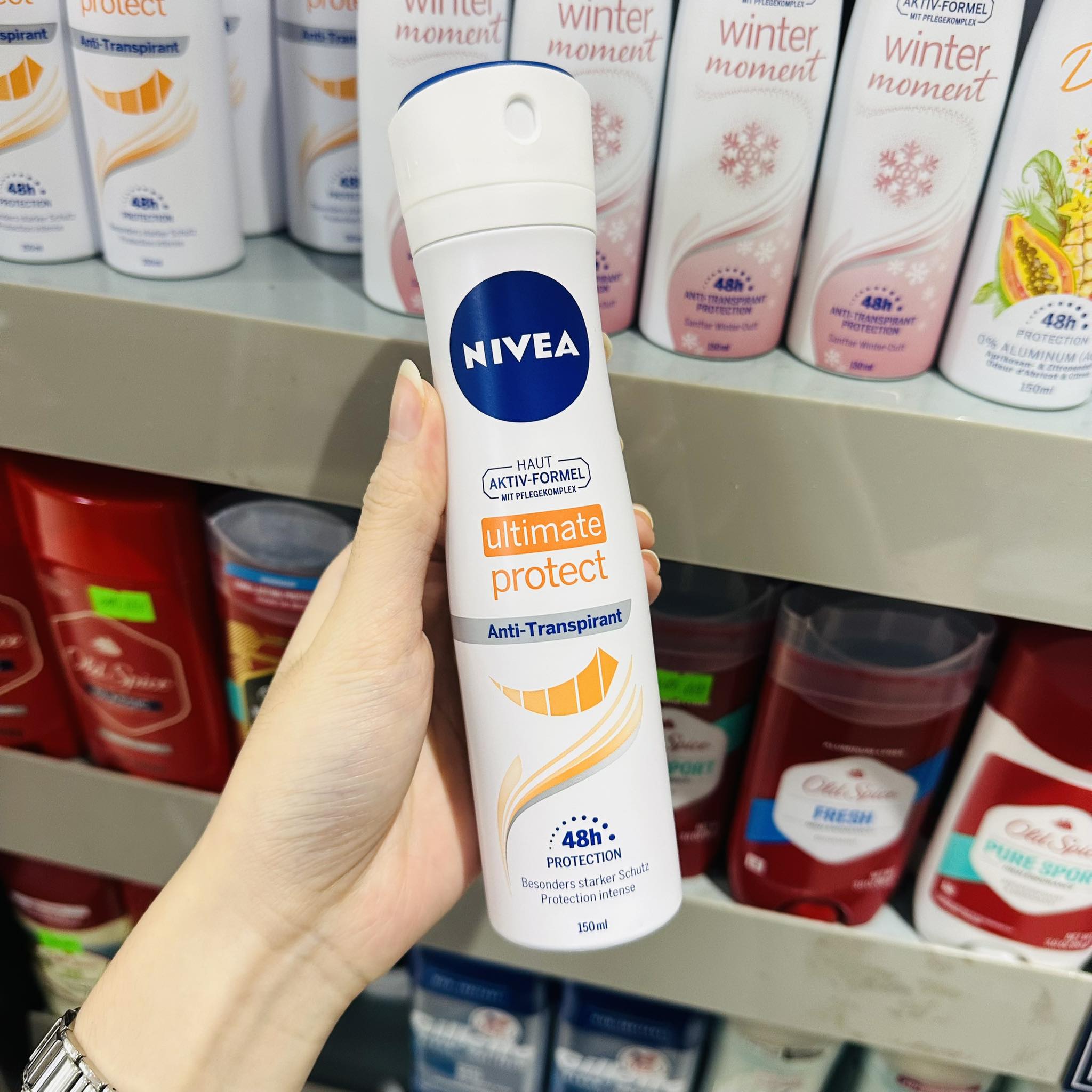 [BẢN ĐỨC] Xịt khử mùi NIVEA Anti-perpirant/Deodorant Spray 150mL