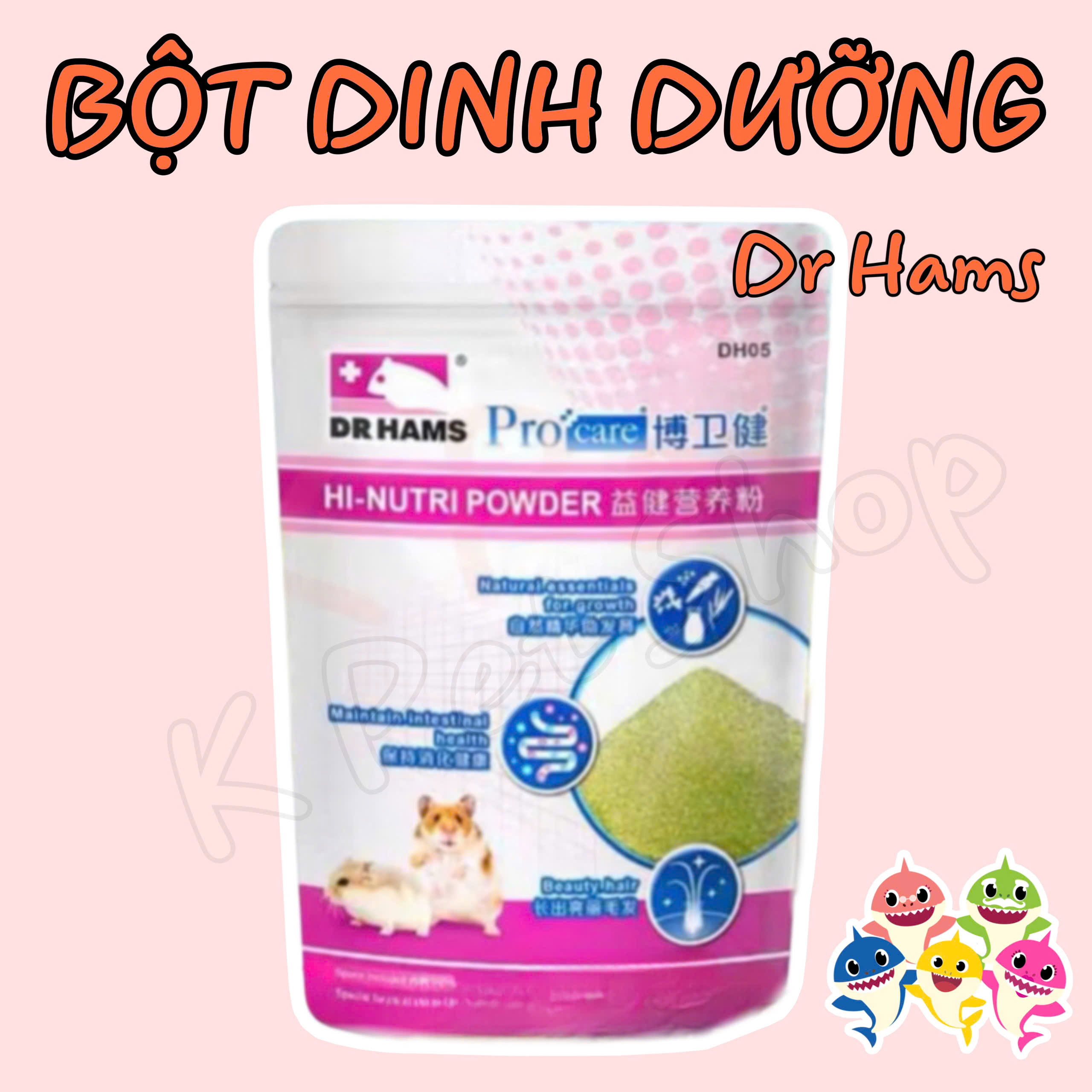 Bột Dinh Dưỡng Dr.Hams Bột Vỗ Béo Cho Hamster