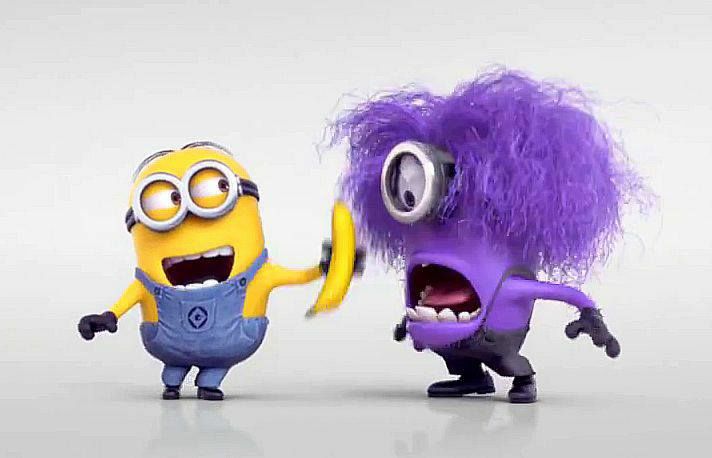 Gấu bông Minion màu tím độc lạ size 28cm Bunoo