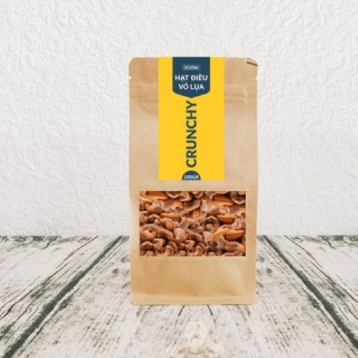 Hạt điều rang vỏ lụa cao cấp W210 Crunchy 500g - The Kaffeine