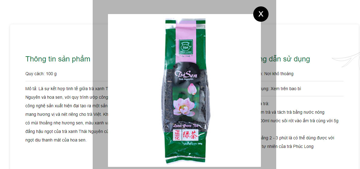 Trà Phúc Long Thái Nguyên Gói Nhỏ 100g
