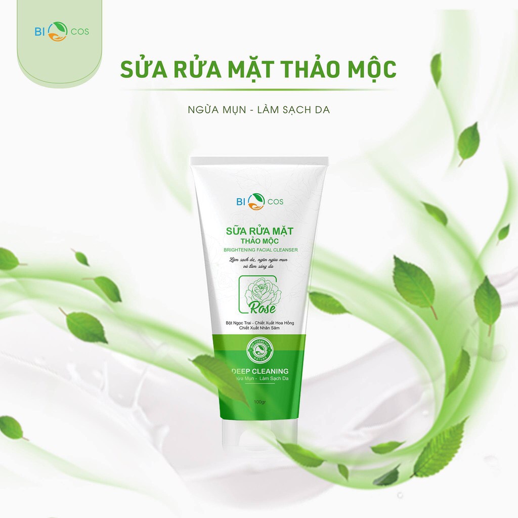 Sữa rửa mặt thảo mộc Biocos