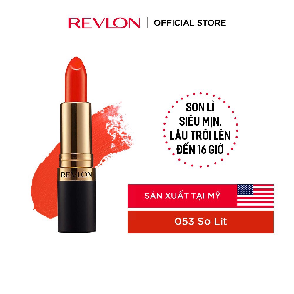 Son lì siêu mịn thương hiệu số 1 tại Mỹ Revlon Super Lustrous Matte  Lipstick 4.2g | Lazada.vn