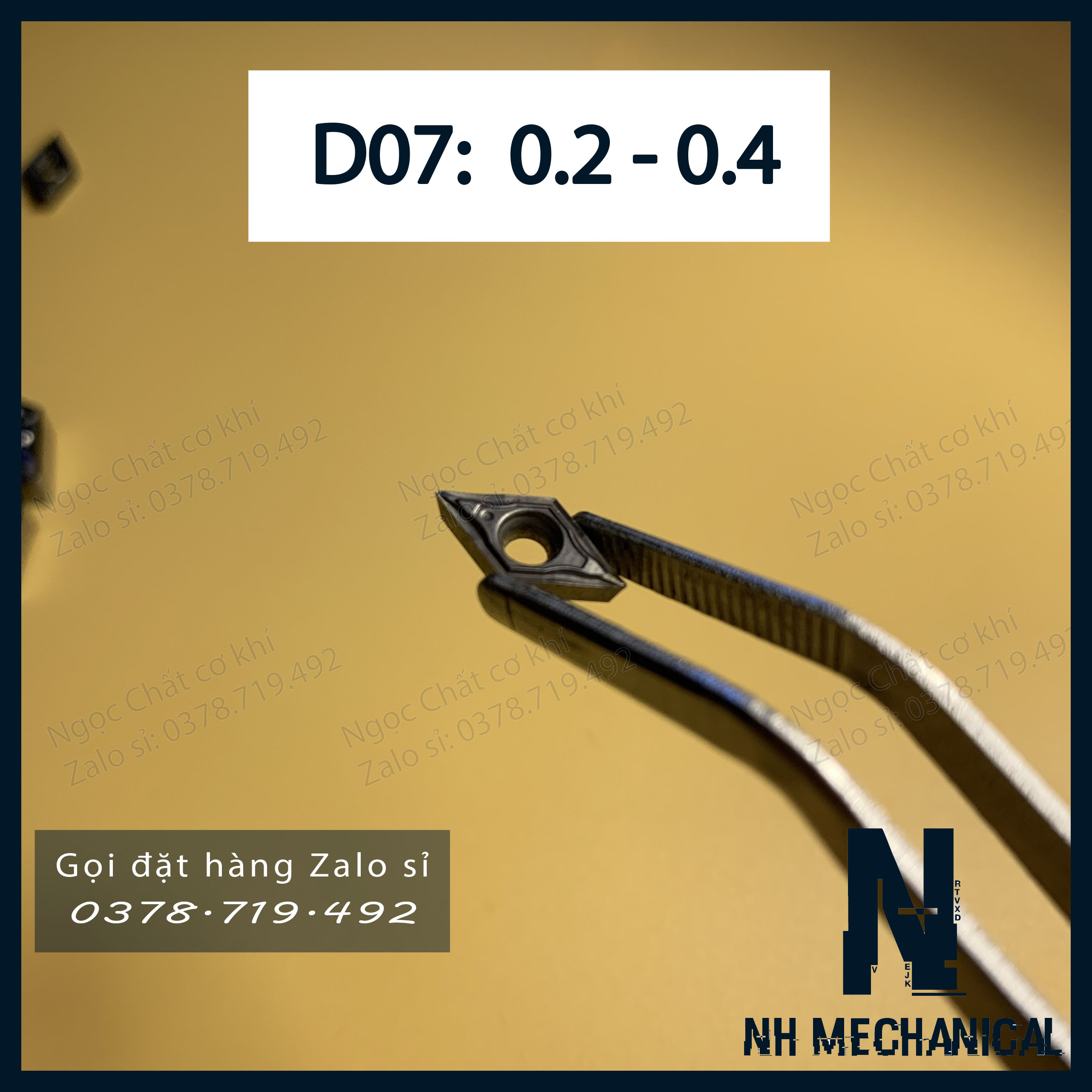 Mảnh chip tiện móc lỗ D07 Nhật lướt (có sỉ)