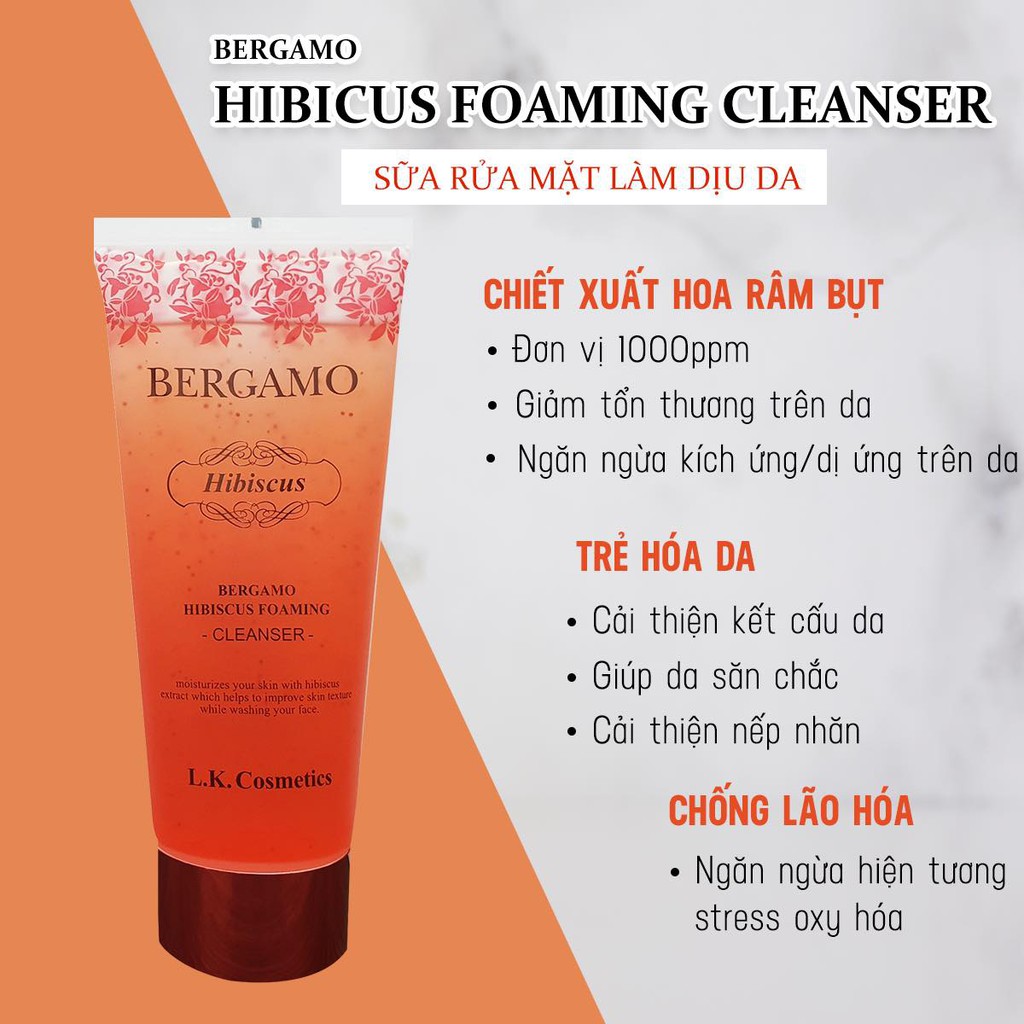 [HCM]Sữa rửa mặt BERGAMO Foaming Cleanser 150ml